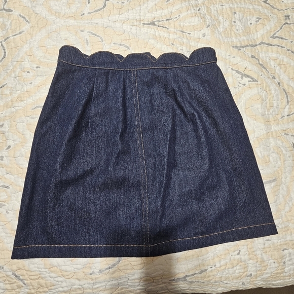 Very J Blue Denim Button Down Skirt Women’s Size Medium - Picture 6 of 8